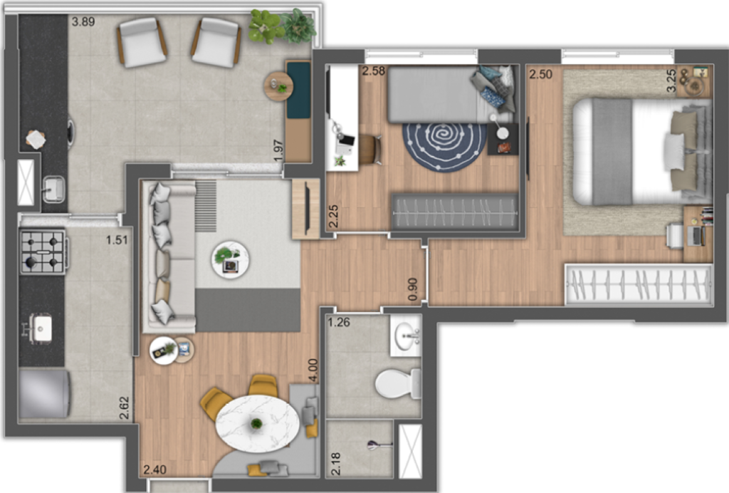 Apartamento, 1 quarto, 30 m² - Foto 24