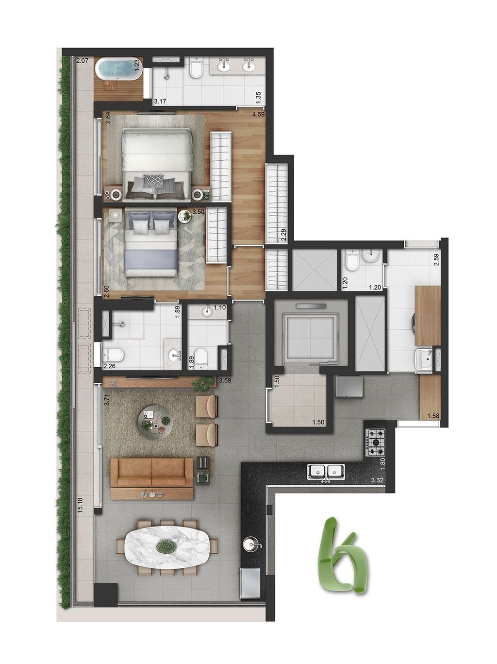 Apartamento, 3 quartos, 150 m² - Foto 22