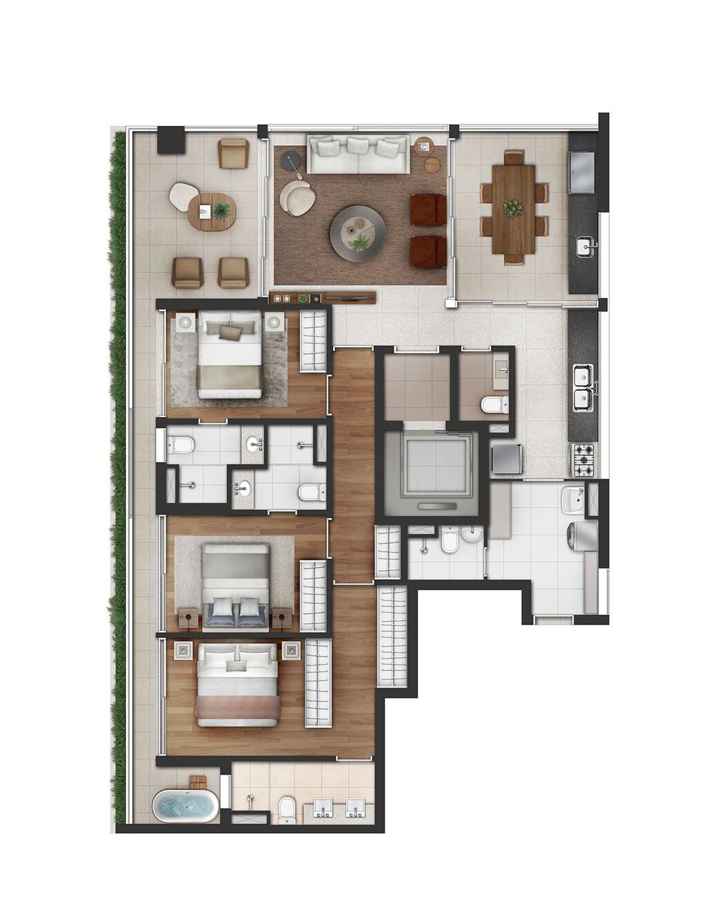 Apartamento, 3 quartos, 150 m² - Foto 23
