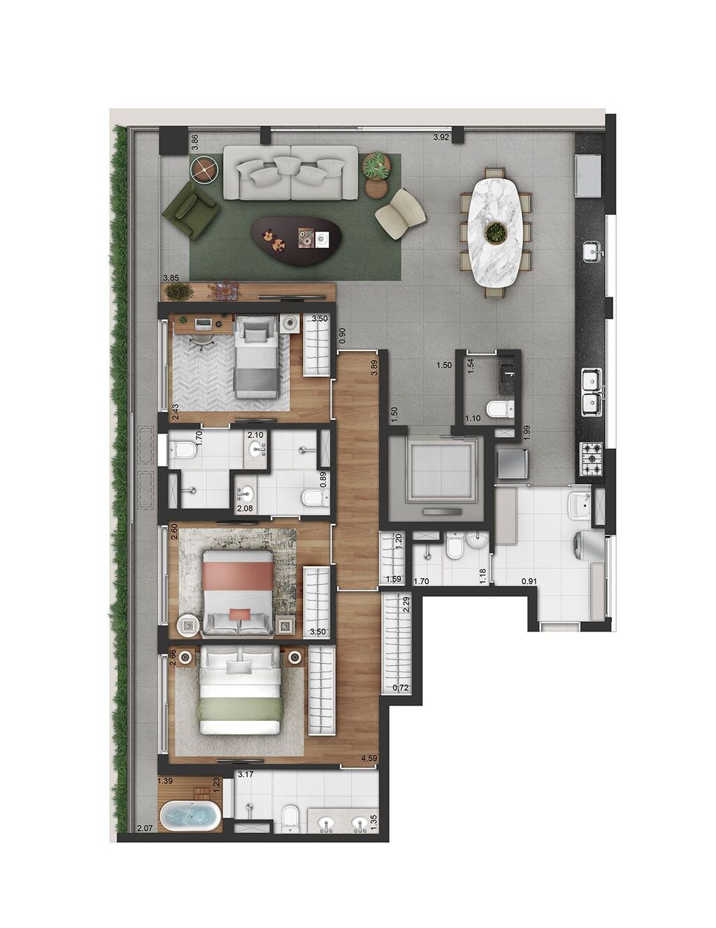 Apartamento, 3 quartos, 150 m² - Foto 25