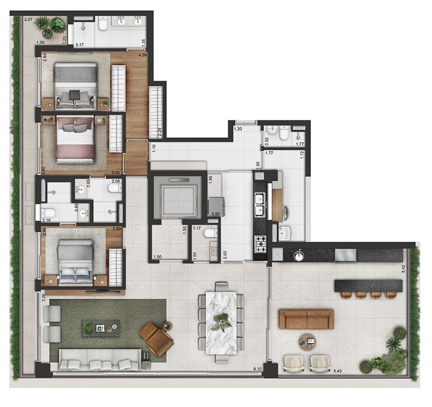 Apartamento, 3 quartos, 150 m² - Foto 26
