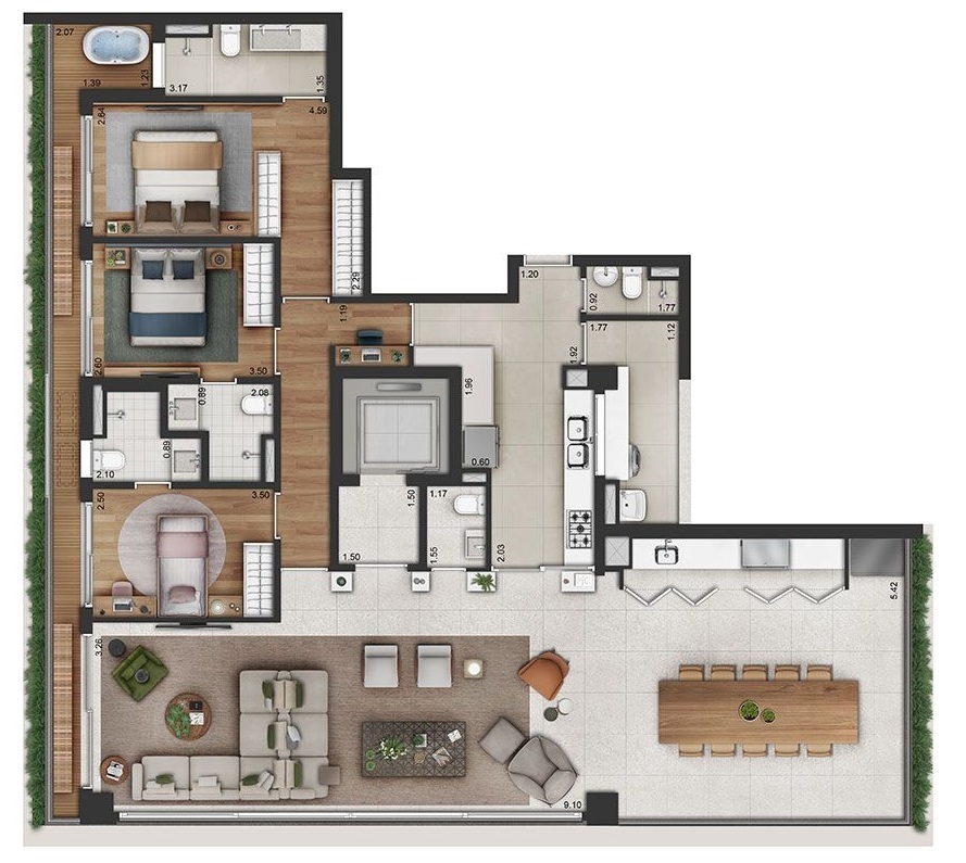 Apartamento, 3 quartos, 150 m² - Foto 27
