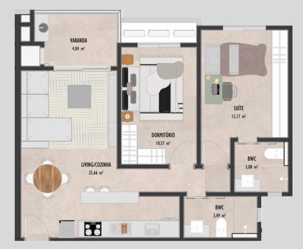 Apartamento, 3 quartos, 94 m² - Foto 77