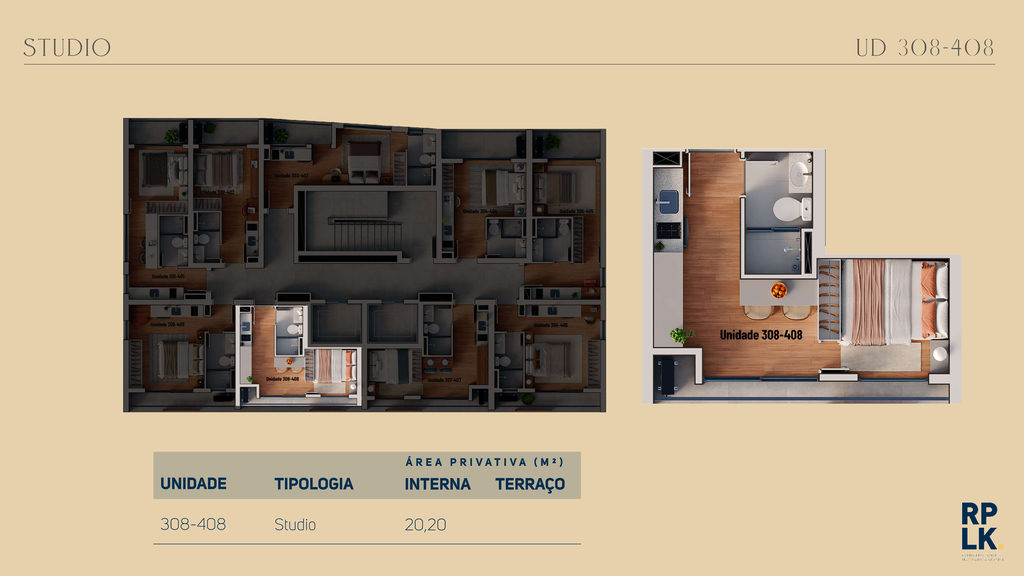 Planta - Unidade 308-408