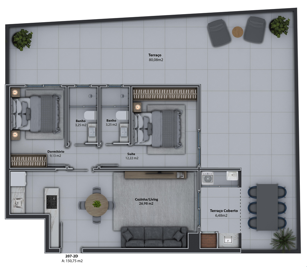Apartamento, 2 quartos, 81 m² - Foto 80