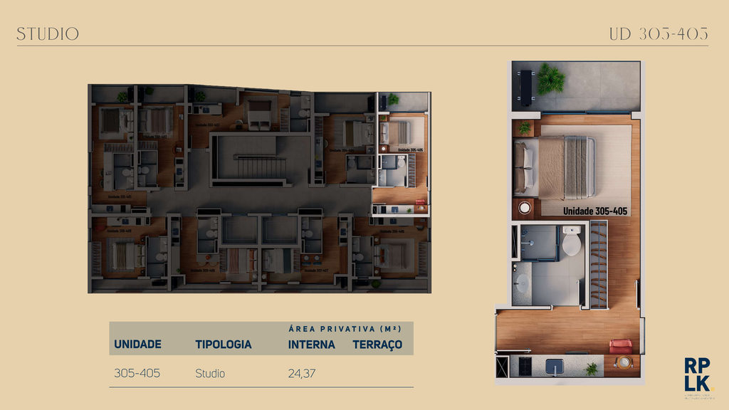 Planta - Unidade 305-405
