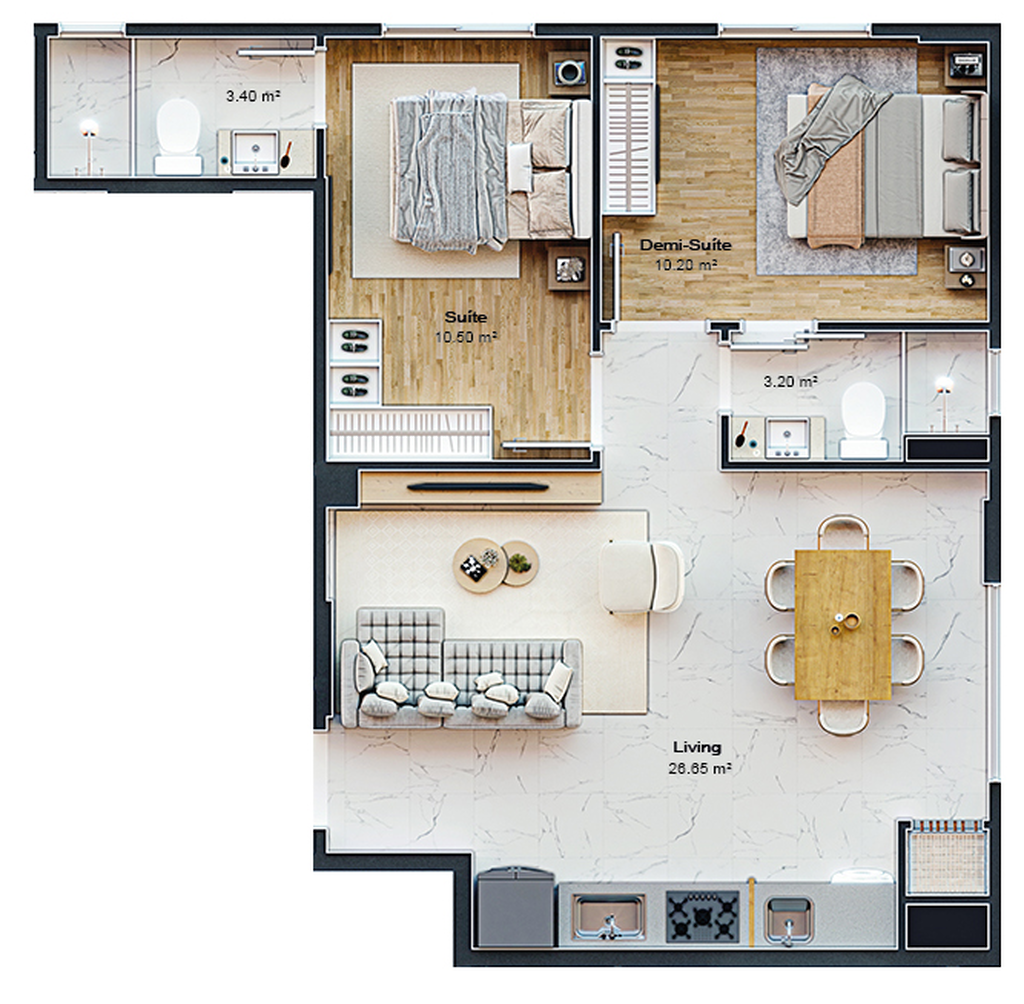 Apartamento, 2 quartos, 60 m² - Foto 18
