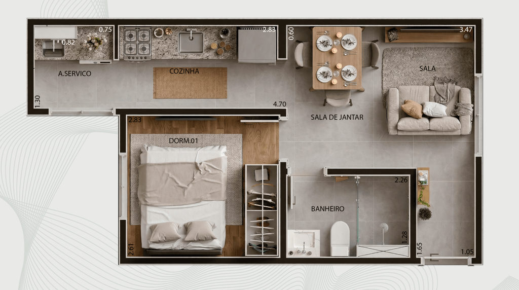 Apartamento, 2 quartos, 36 m² - Foto 26