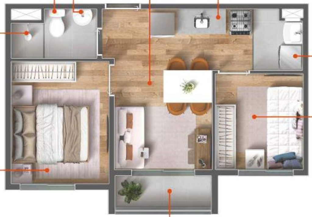 Apartamento, 2 quartos, 31 m² - Foto 22
