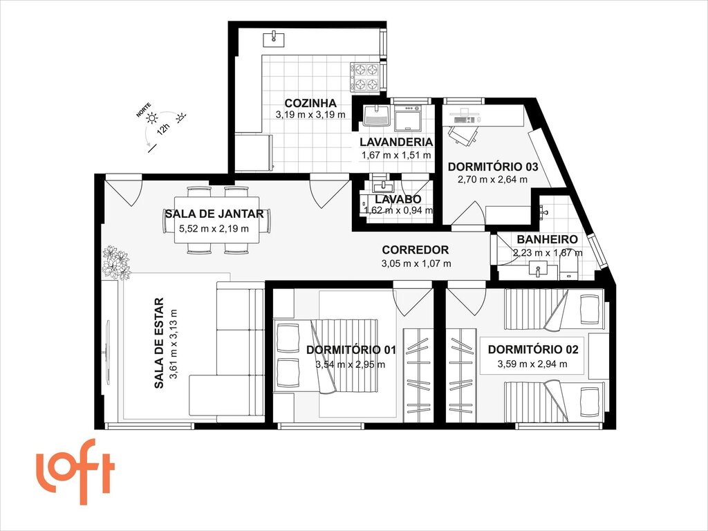 Apartamento, 3 quartos, 87 m² - Foto 39