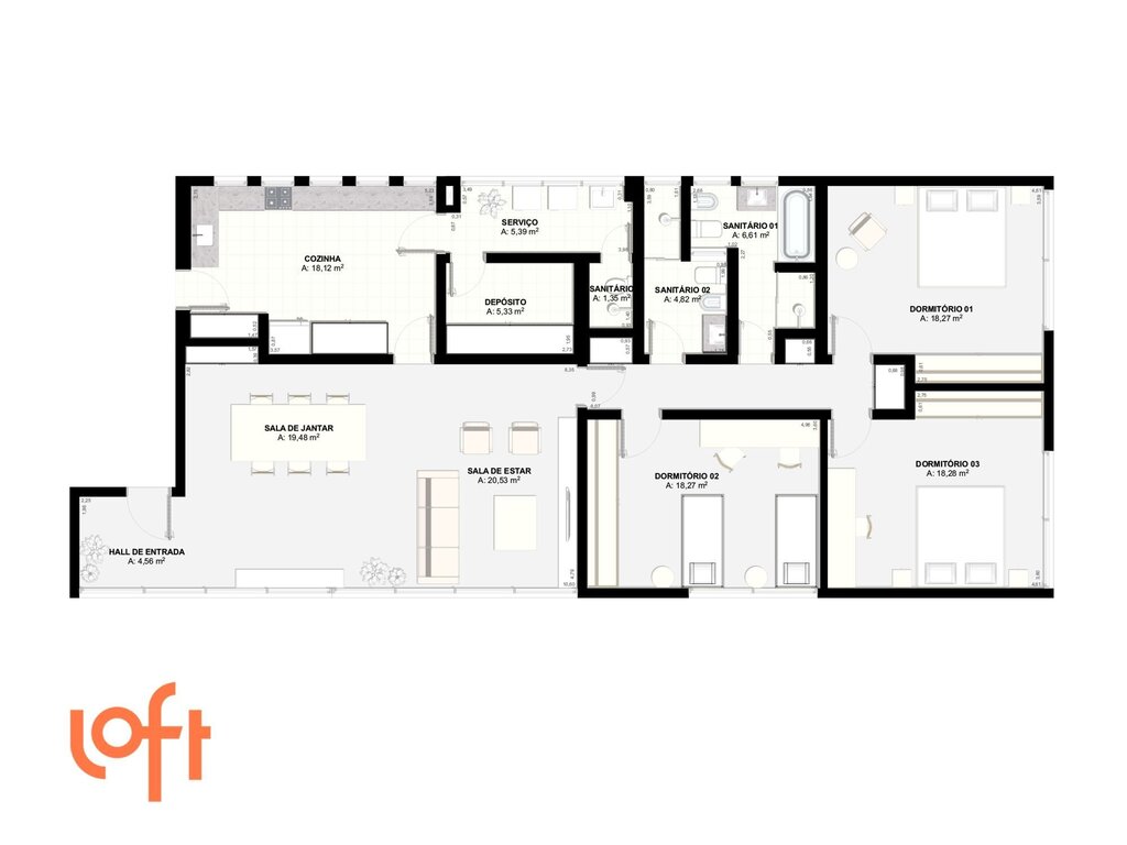 Apartamento, 3 quartos, 172 m² - Foto 60