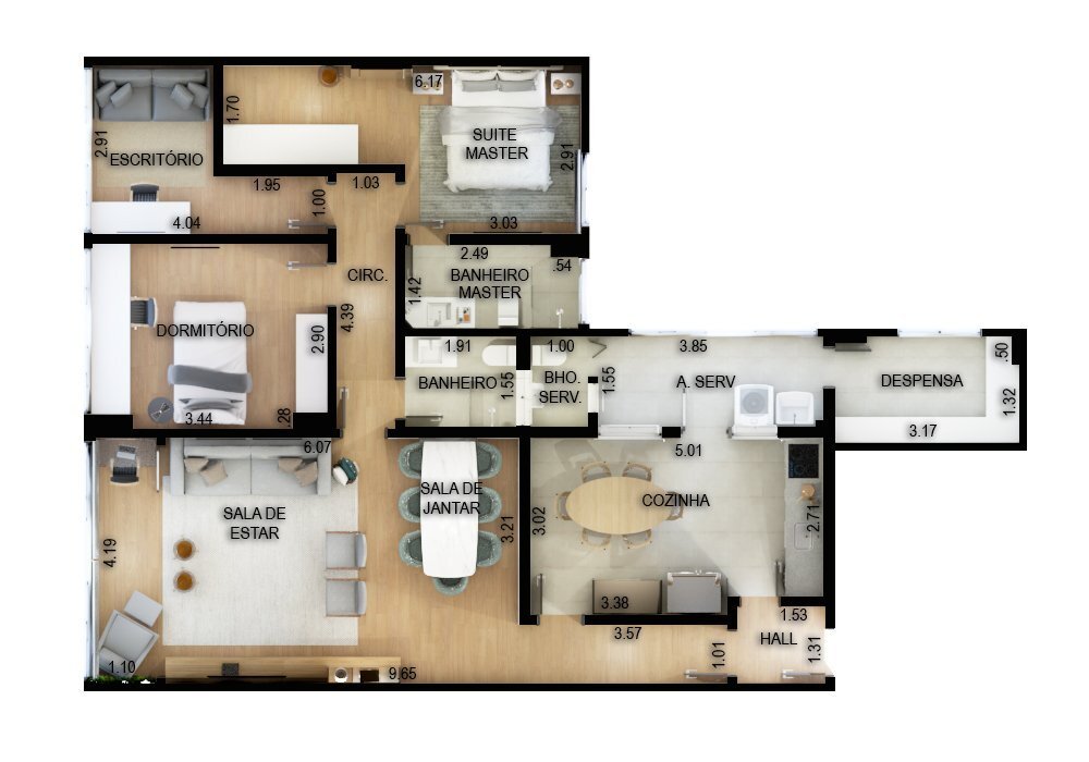 Apartamento, 3 quartos, 126 m² - Foto 14