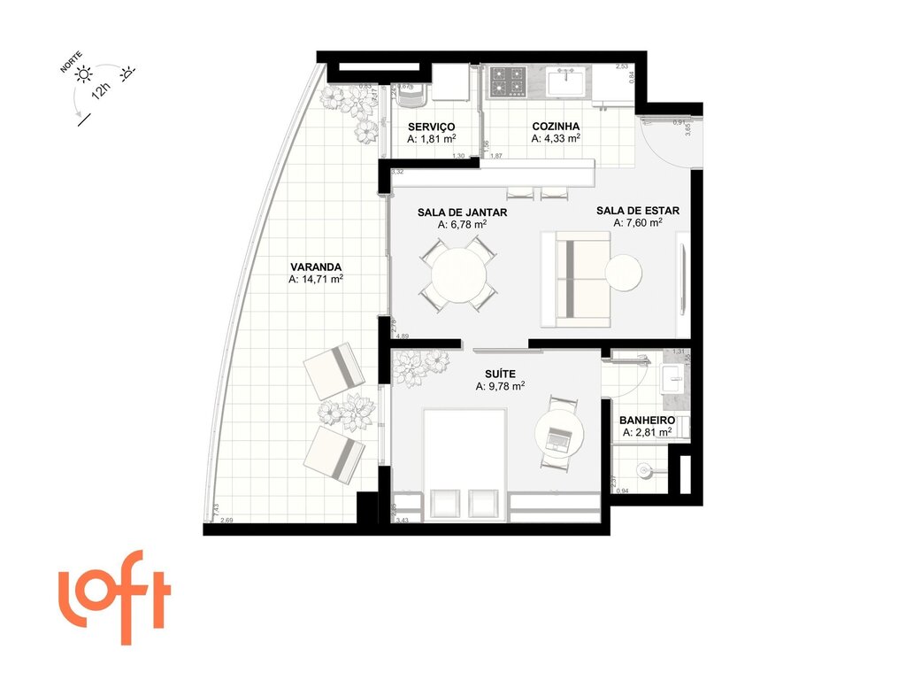 Apartamento, 1 quarto, 54 m² - Foto 40