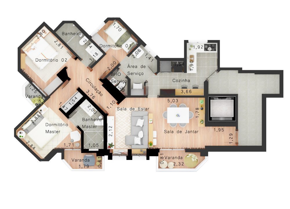 Apartamento, 3 quartos, 93 m² - Foto 17