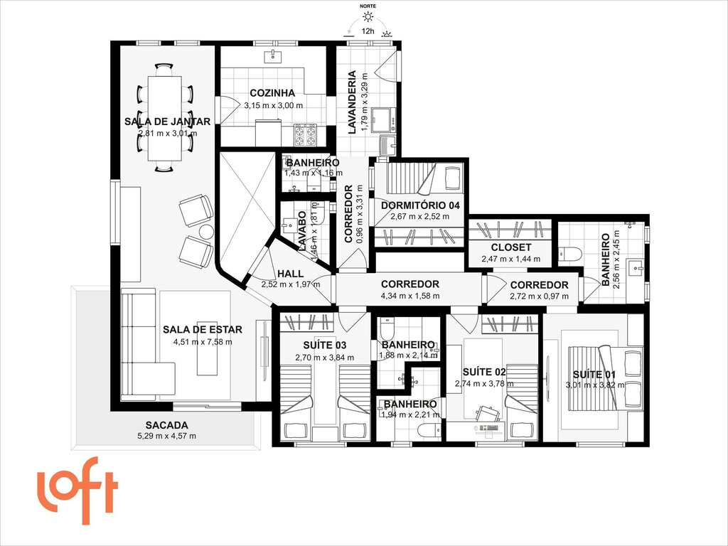 Apartamento, 3 quartos, 162 m² - Foto 61