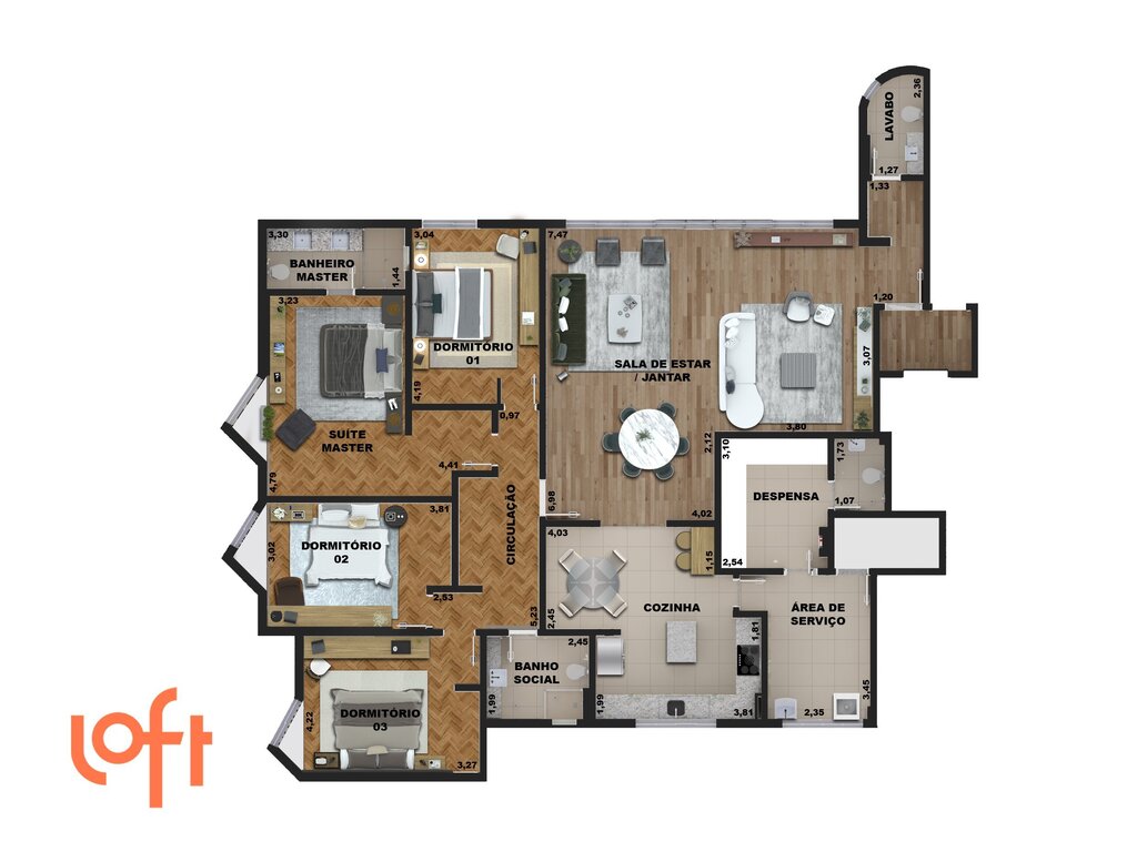 Apartamento, 4 quartos, 202 m² - Foto 48
