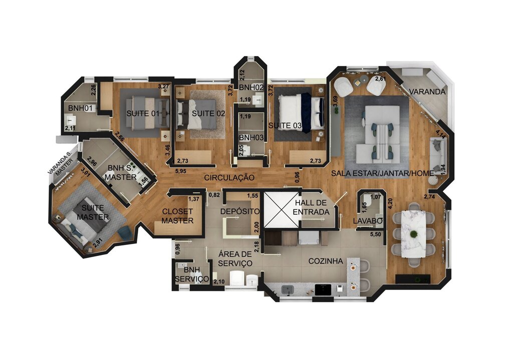 Apartamento, 4 quartos, 140 m² - Foto 70