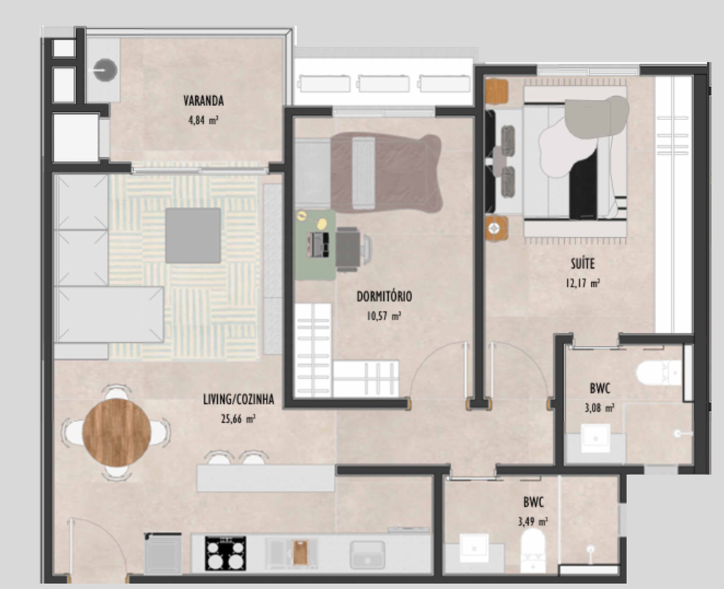 Apartamento, 3 quartos, 94 m² - Foto 80