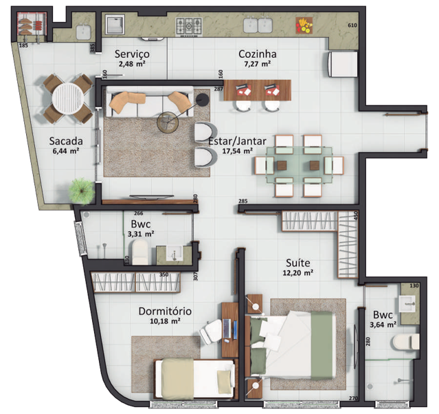 Apartamento, 2 quartos, 65 m² - Foto 21