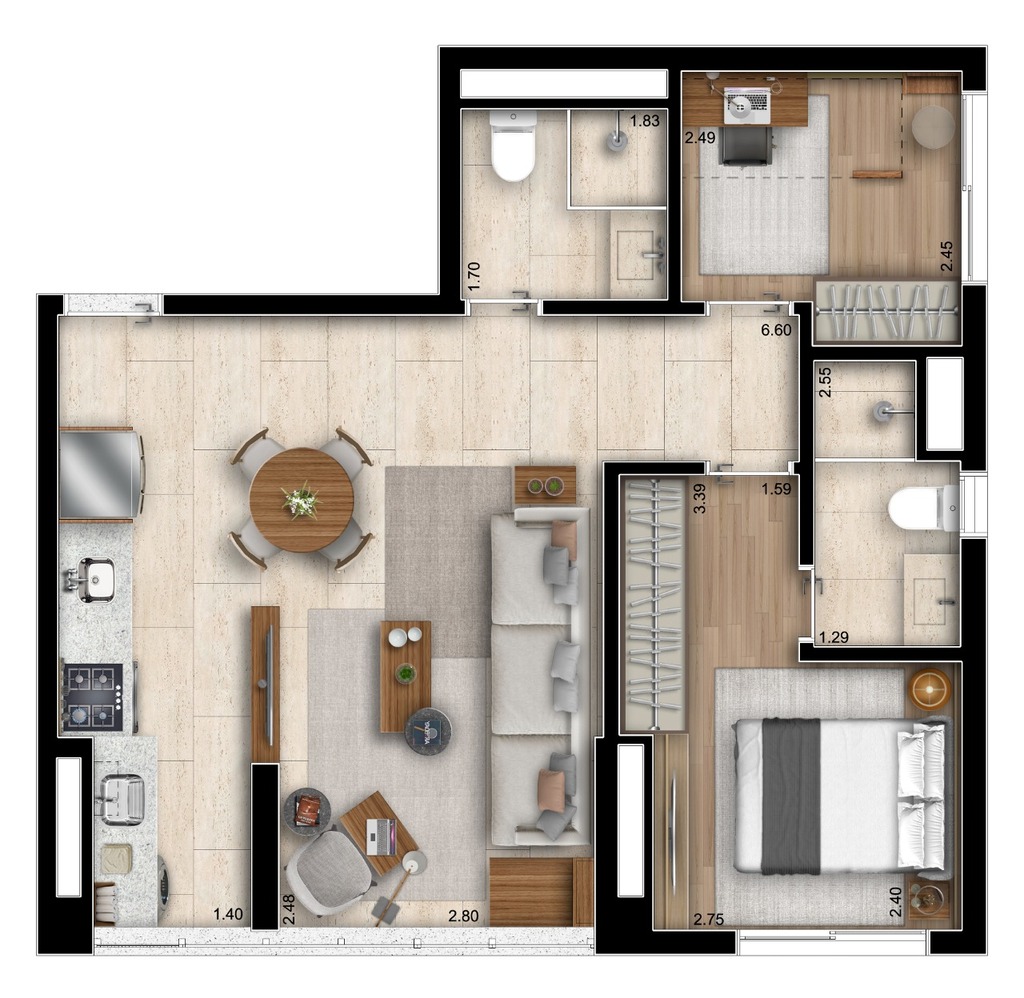 Apartamento, 2 quartos, 78 m² - Foto 13