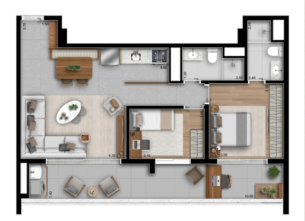 Apartamento, 2 quartos, 78 m² - Foto 15