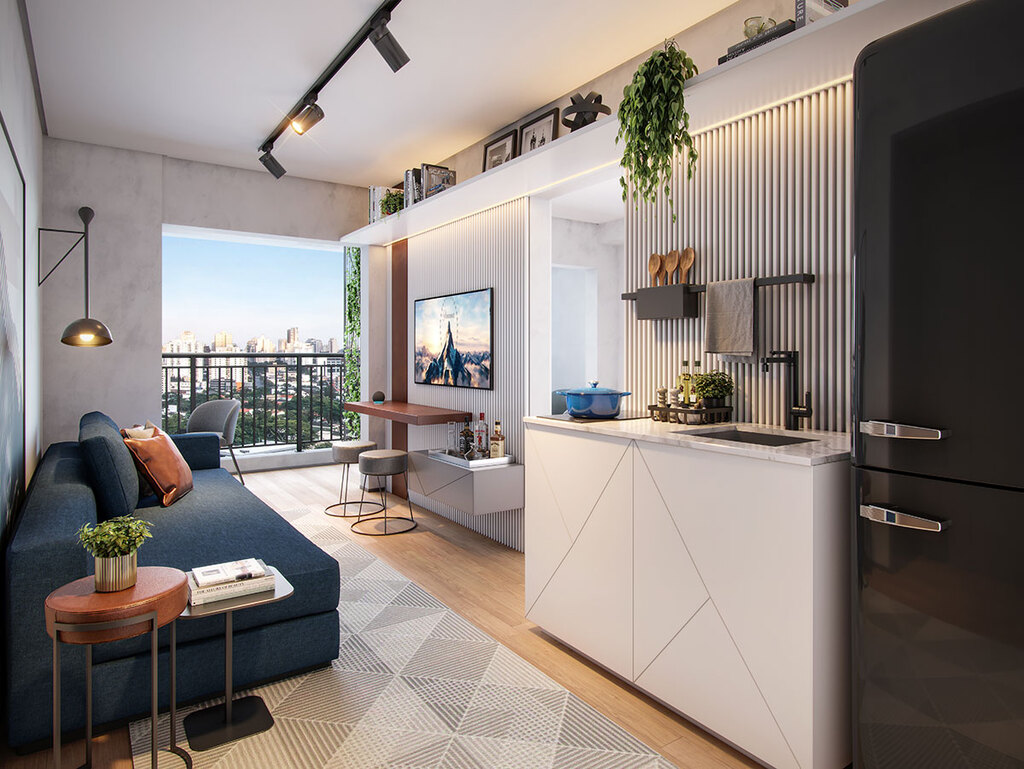 Apartamento à venda em São Paulo, Campo Belo, com 1 quarto, 35,05m² - Renaldo Moura