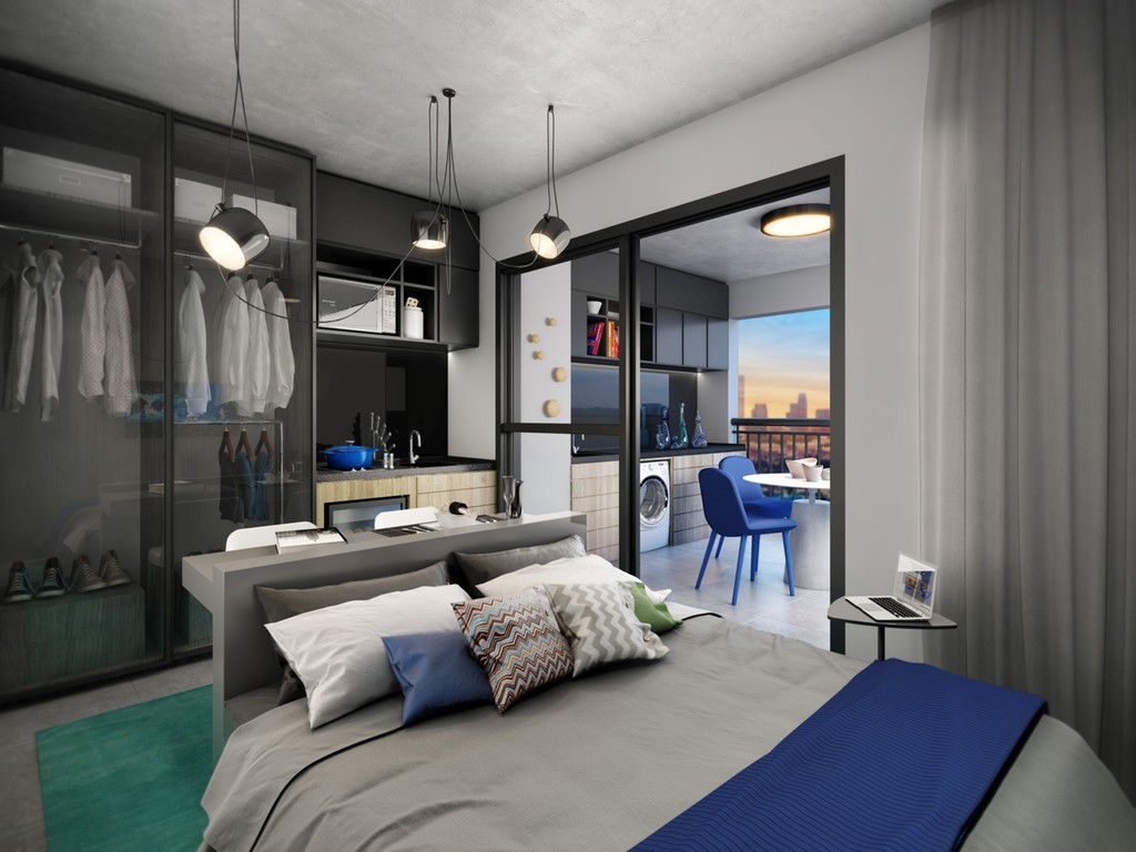 Studio à venda em São Paulo, Bom Retiro, com 1 quarto, 14,9m² - Renaldo Moura