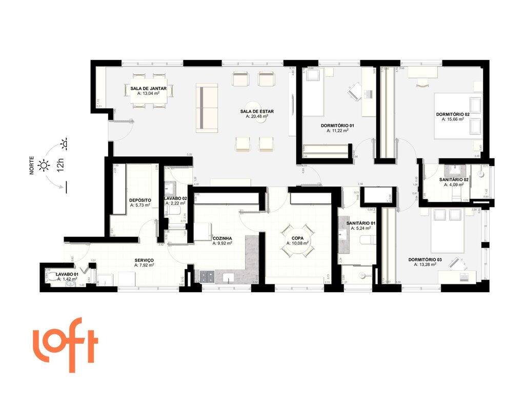 Apartamento, 3 quartos, 145 m² - Foto 50