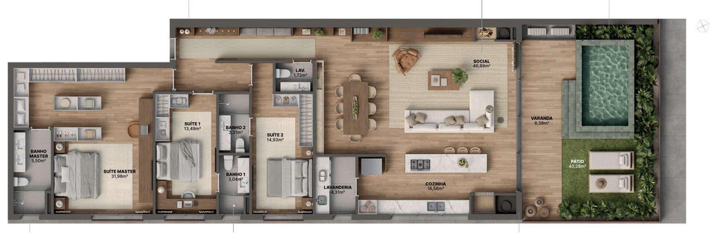Apartamento, 3 quartos, 346 m² - Foto 23