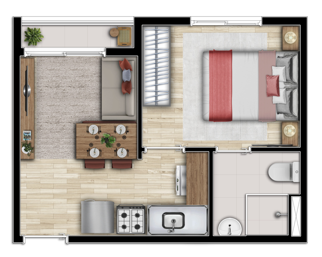Apartamento, 1 quarto, 25 m² - Foto 27