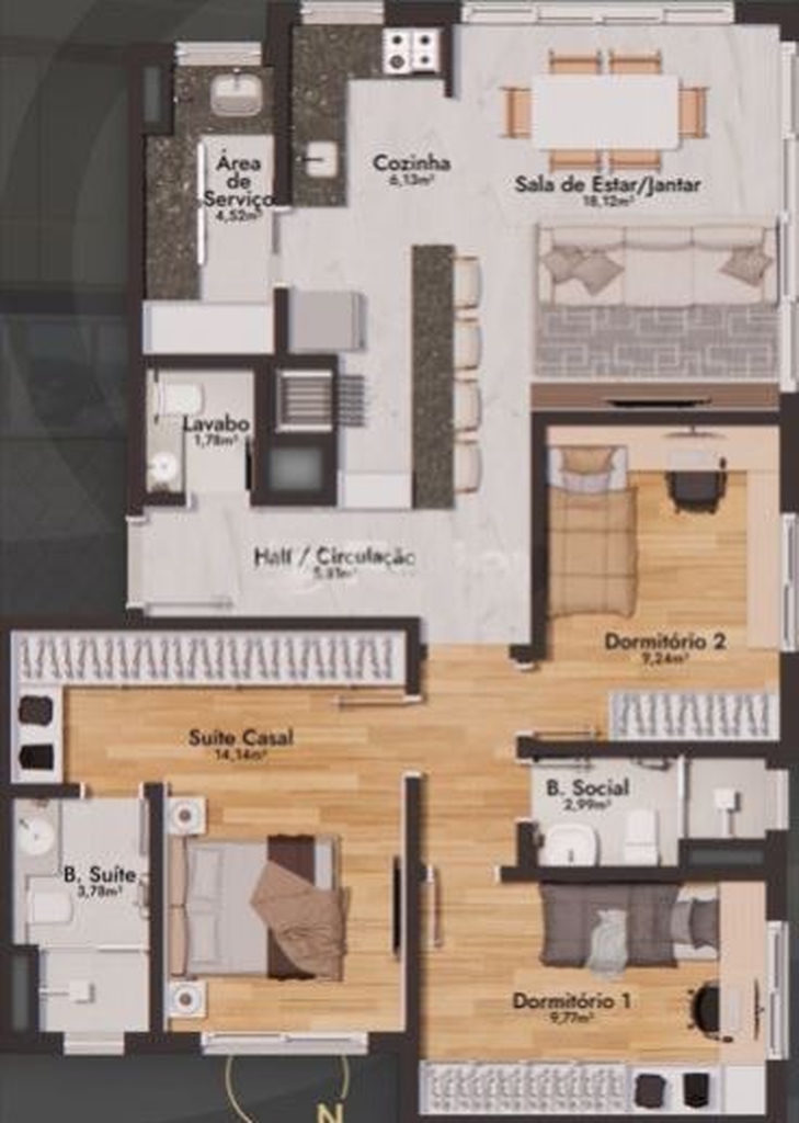 Apartamento para venda no bairro Tristeza em Porto Alegre