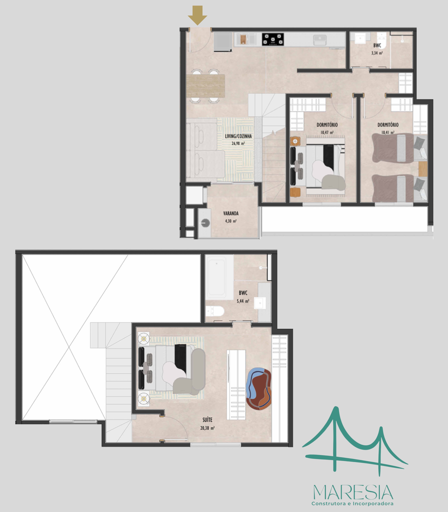 Apartamento, 3 quartos, 94 m² - Foto 95