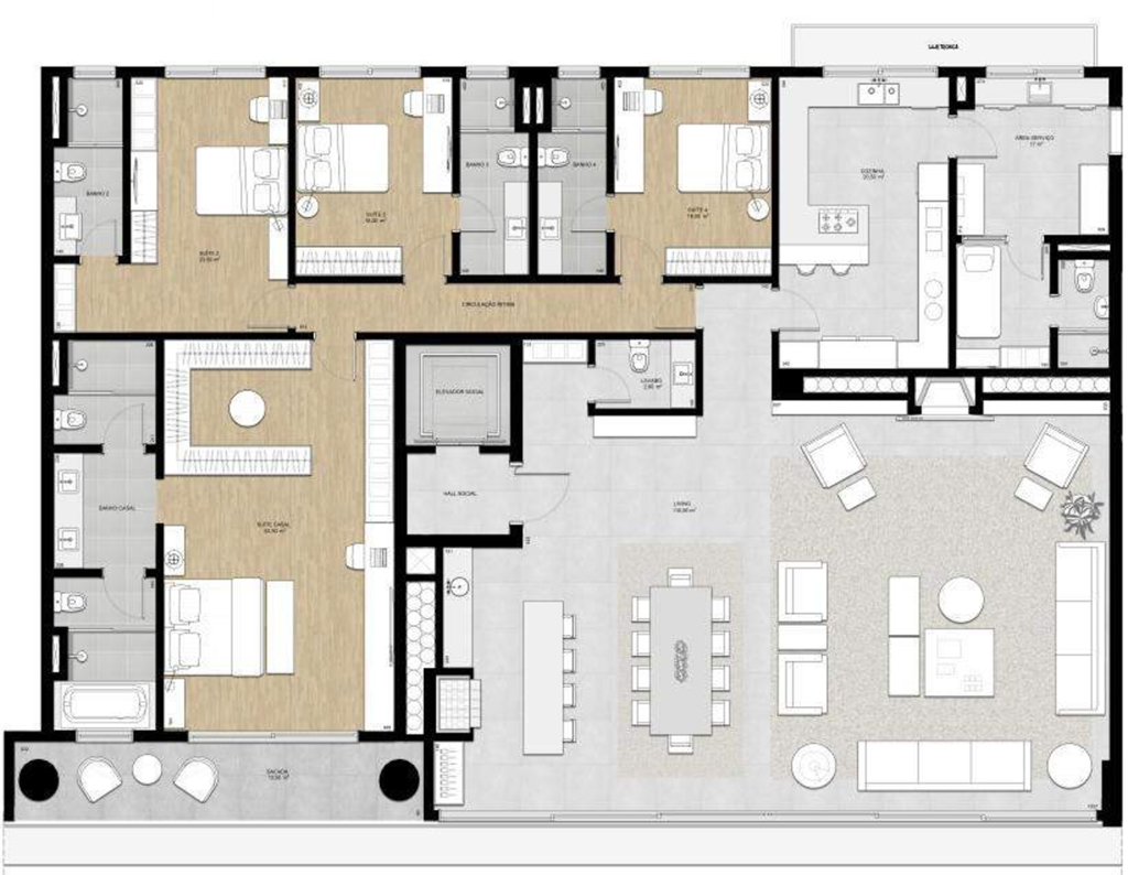 Apartamento à venda com 3 quartos, 286m² - Foto 27