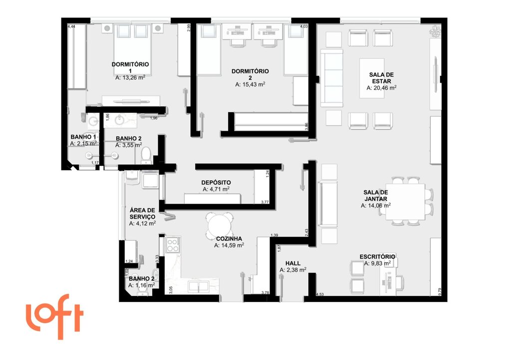 Apartamento, 2 quartos, 141 m² - Foto 42