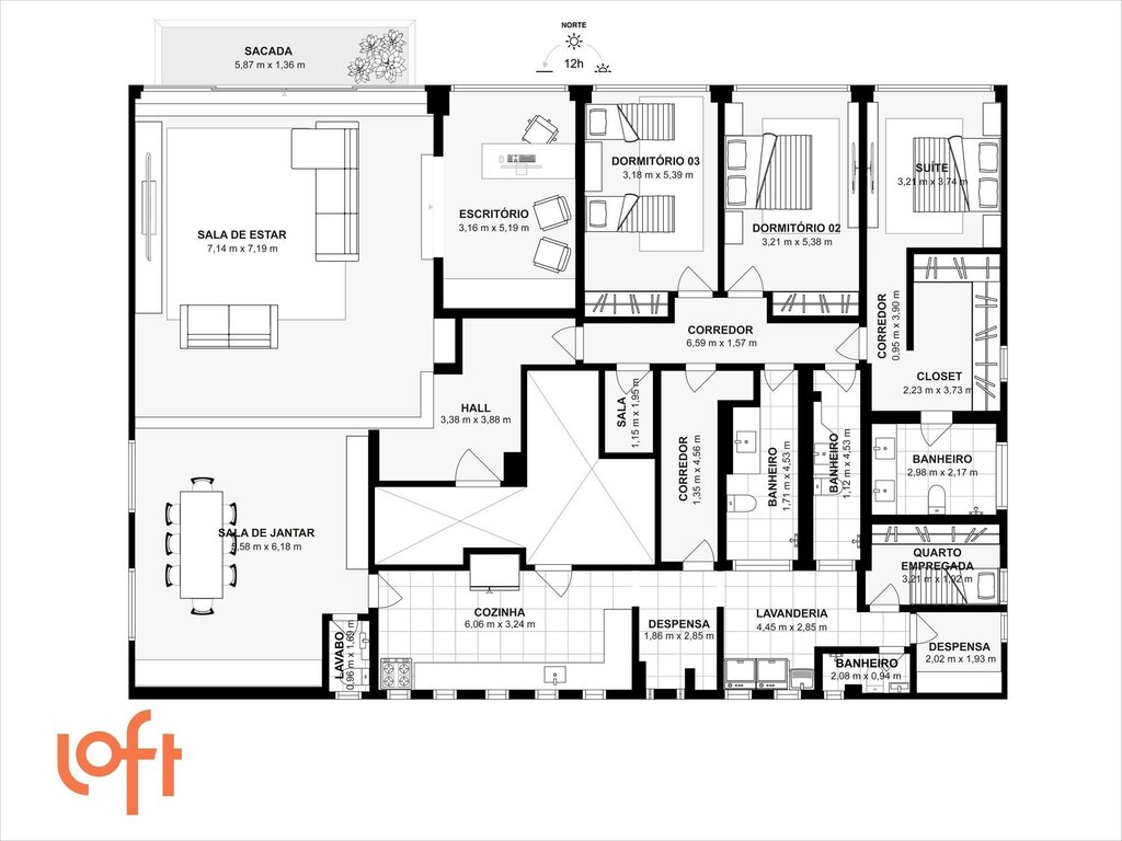 Apartamento, 3 quartos, 306 m² - Foto 49