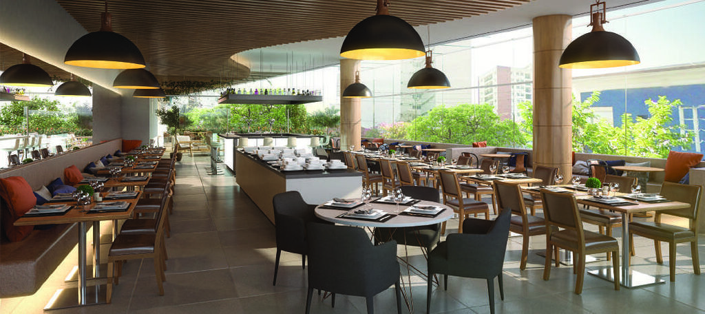 Restaurante - Apartamento à venda em São Paulo, Pinheiros, com 1 quarto, 18m²