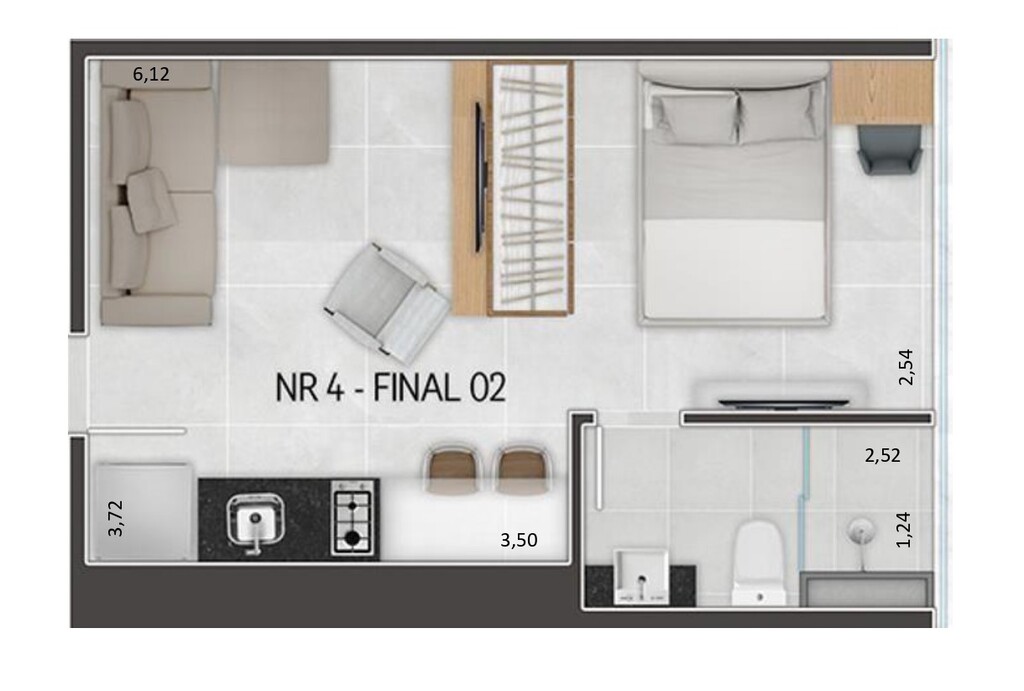 Apartamento, 1 quarto, 31 m² - Foto 11