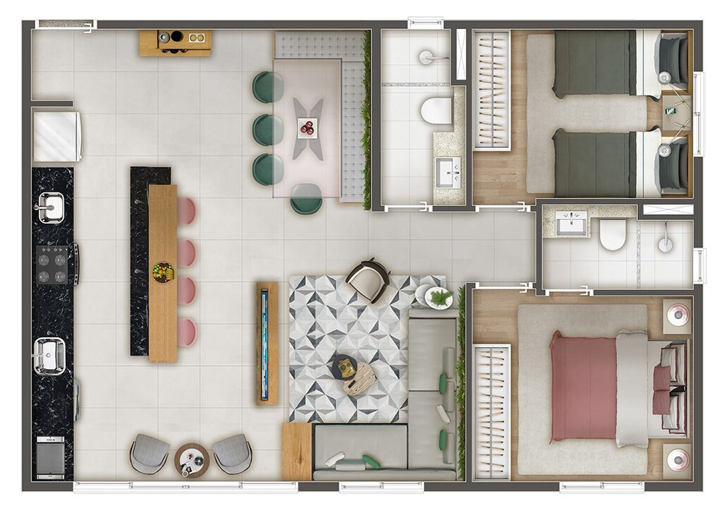 Apartamento, 3 quartos, 64 m² - Foto 26