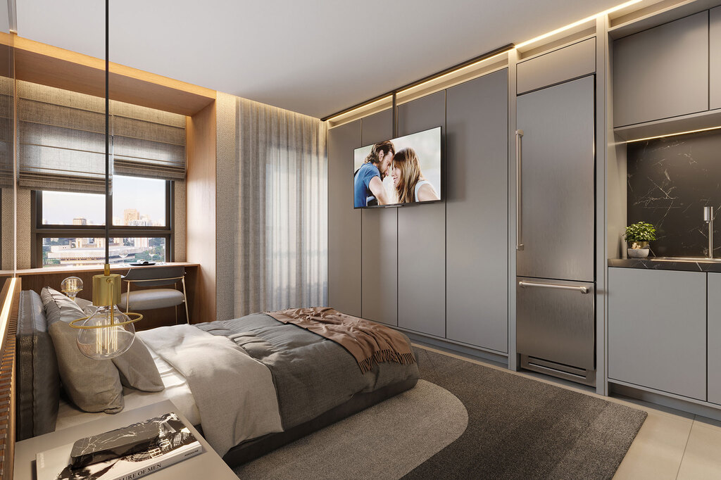 Apartamento à venda em São Paulo, Vila Madalena, com 1 quarto, 26,3m² - Renaldo Moura
