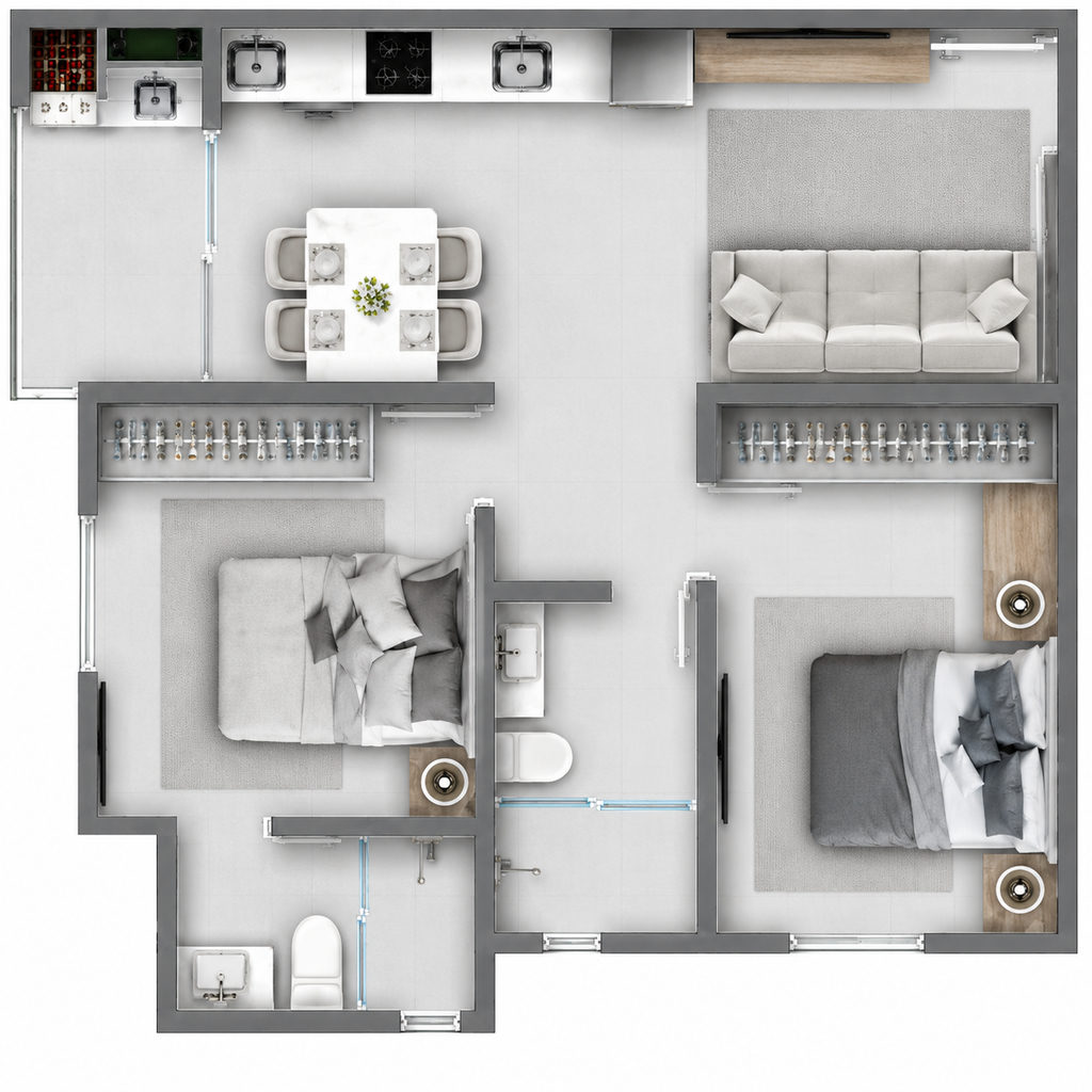 Apartamento, 2 quartos, 57 m² - Foto 19