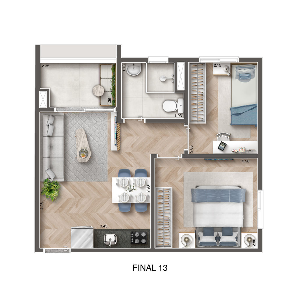 Apartamento, 1 quarto, 33 m² - Foto 21