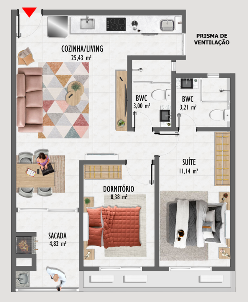Apartamento, 3 quartos, 110 m² - Foto 12