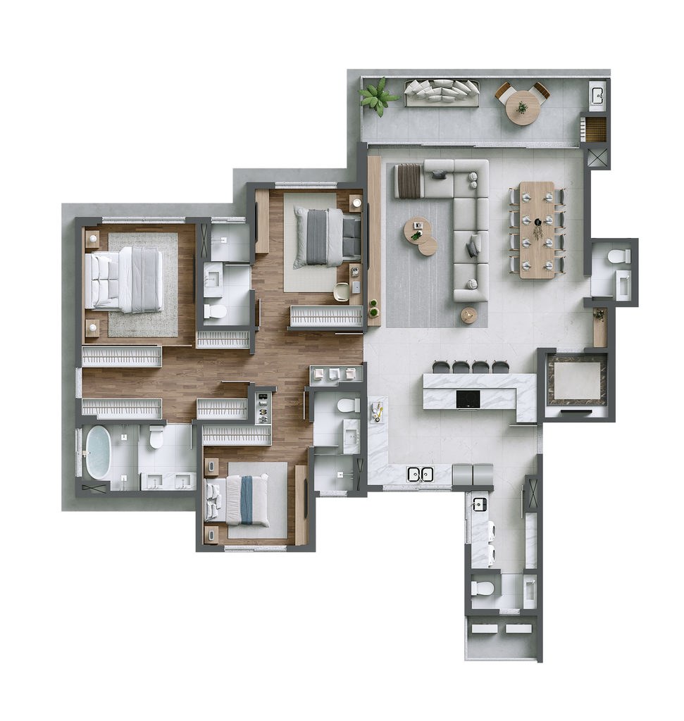 Apartamento, 3 quartos, 162 m² - Foto 41