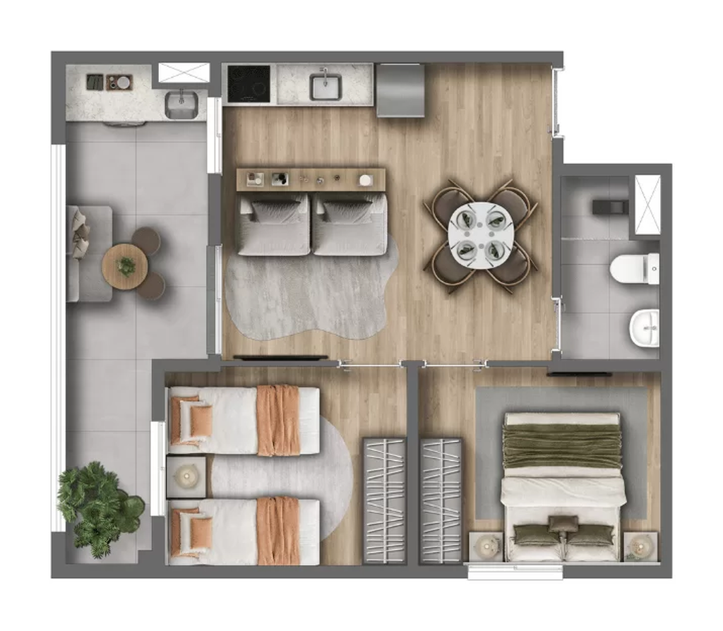 Apartamento, 2 quartos, 32 m² - Foto 31