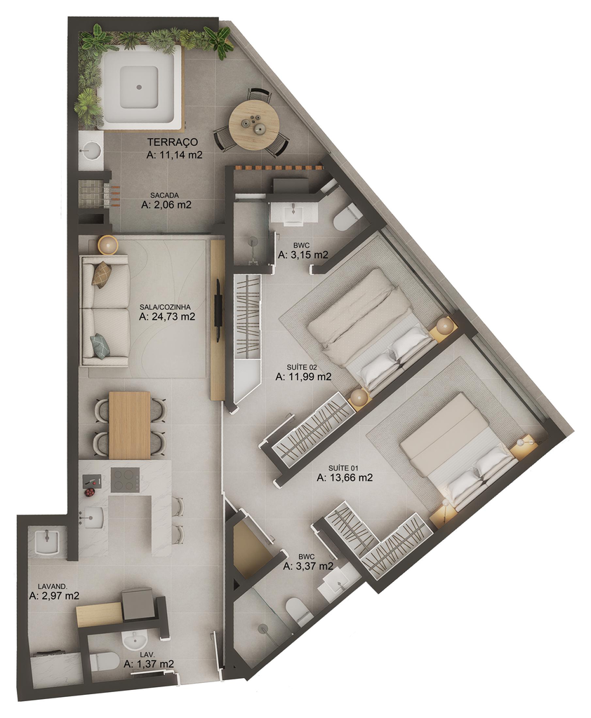 Apartamento, 4 quartos, 117 m² - Foto 33