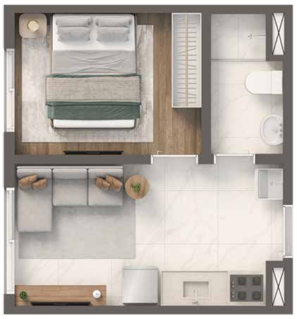 Apartamento, 2 quartos, 35 m² - Foto 15