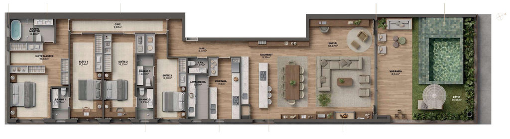 Apartamento, 3 quartos, 346 m² - Foto 32