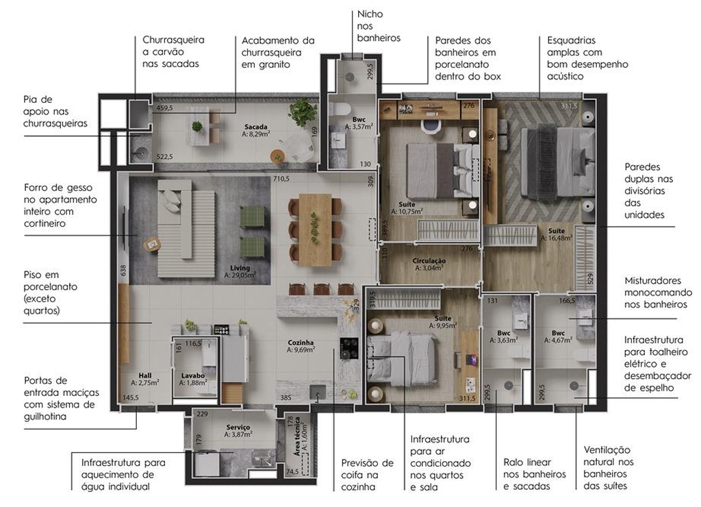 Apartamento, 3 quartos, 211 m² - Foto 17