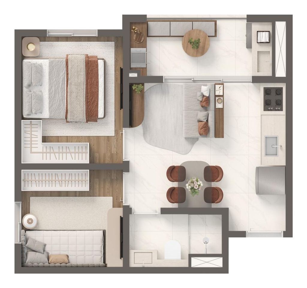 Apartamento, 2 quartos, 30 m² - Foto 31