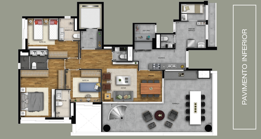 Cobertura, 3 quartos, 324 m² - Foto 19